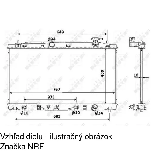 Chladiče vody POLCAR 813808-5