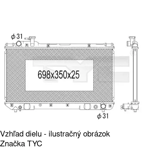 Chladiče vody POLCAR 8144081K