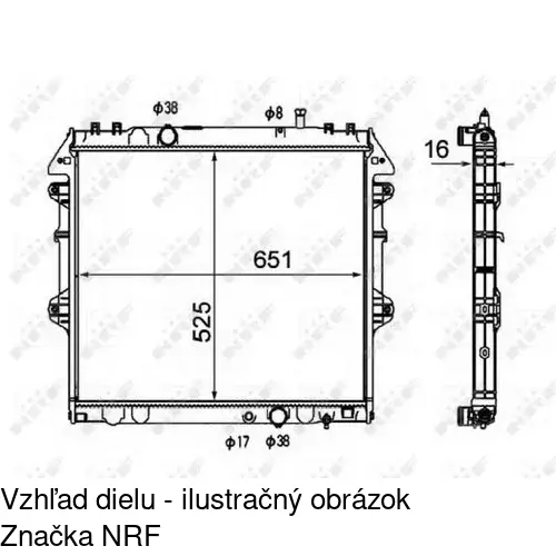 Chladiče vody POLCAR 819208-6
