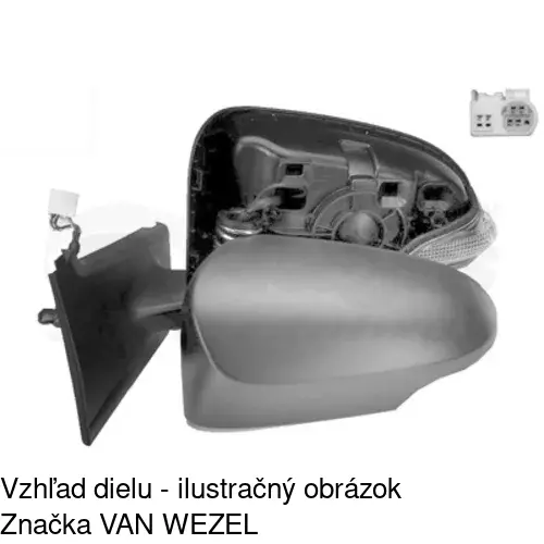 Vonkajšie zrkadlo 81B1515S /POLCAR/ - obr. 3