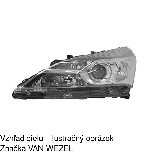 Hlavný reflektor 81M109-X /POLCAR/ - obr. 1