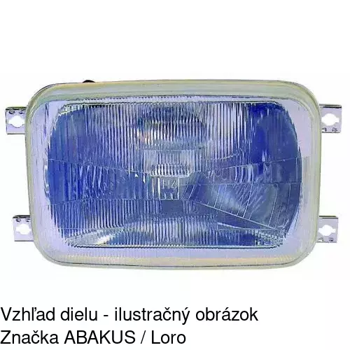 Hlavný reflektor 900109-H /POLCAR/ - obr. 2