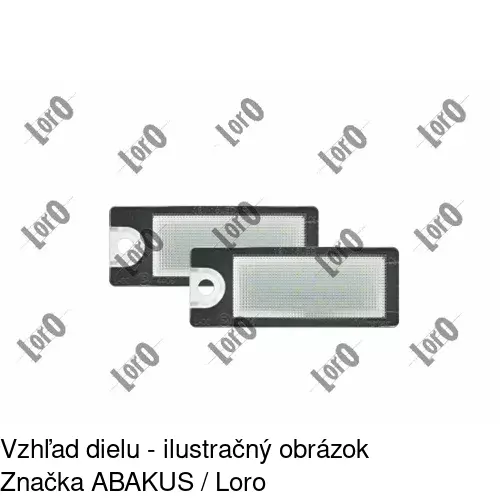 Svetlo na osvetlenie evidenčného čísla 9060959 /POLCAR/ - obr. 3