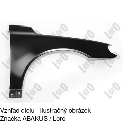 Predný blatník 908202 /POLCAR/ - obr. 1