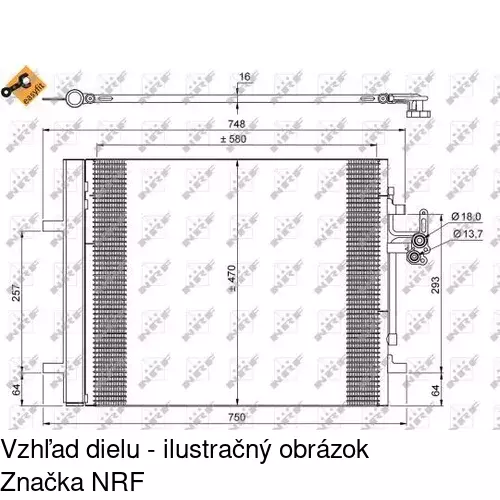 Chladiče klimatizácie 9082K8C2 /POLCAR/ - obr. 1