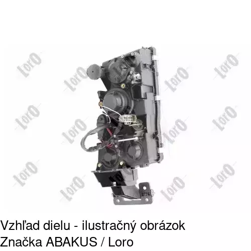 Hlavný reflektor 909910-E /POLCAR/ - obr. 1