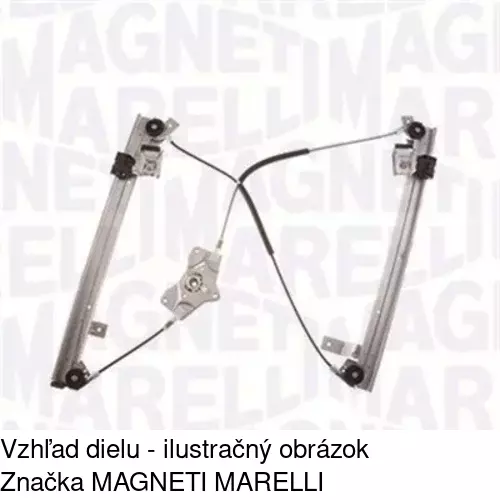 Mechanizmus sťahovania okna elektrický bez motora 9513PSG5 /POLCAR/ - obr. 1