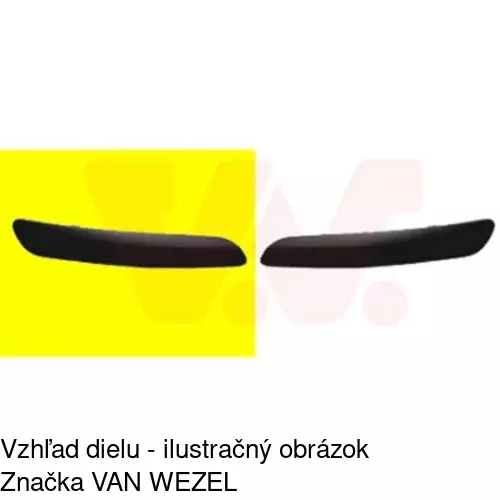 Lišta nárazníka 951507-6 /POLCAR/ - obr. 1