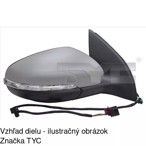 Vonkajšie zrkadlo 9518514M /POLCAR/ - obr. 2