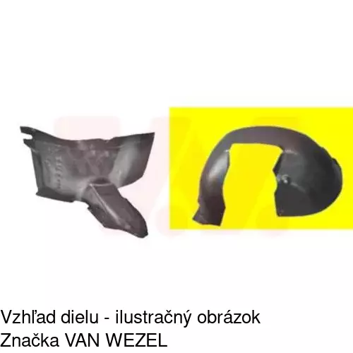 Podblatník (plast) 9518FL2Q /POLCAR/ - obr. 2