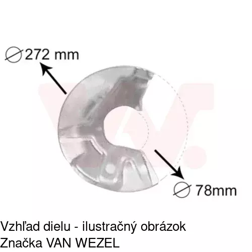 Brzdovy štít 9524OT-1 /POLCAR/ - obr. 2