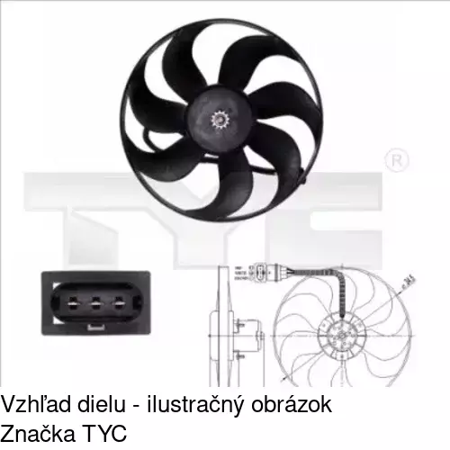Ventilátory chladičov 952523W2 /POLCAR/ - obr. 4
