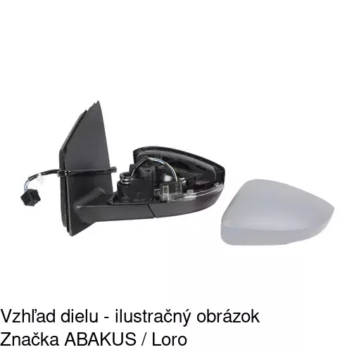 Vonkajšie zrkadlo 9533514M /POLCAR/ - obr. 2