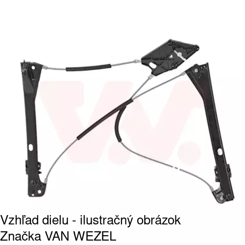 Mechanizmus sťahovania okna elektrický bez motora 9533PSG5E /POLCAR/ - obr. 5