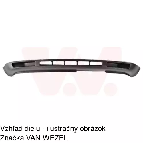 Spojler predného nárazníka POLCAR 954125-2