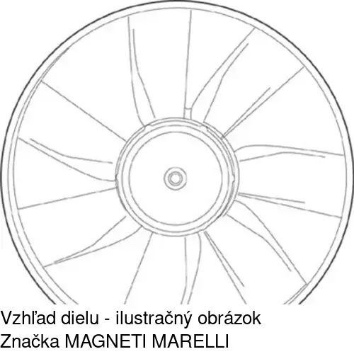 Ventilátor bez krytu / podpery 954623U1 /POLCAR/ - obr. 1
