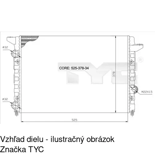 Chladiče vody 954708A4 /POLCAR/