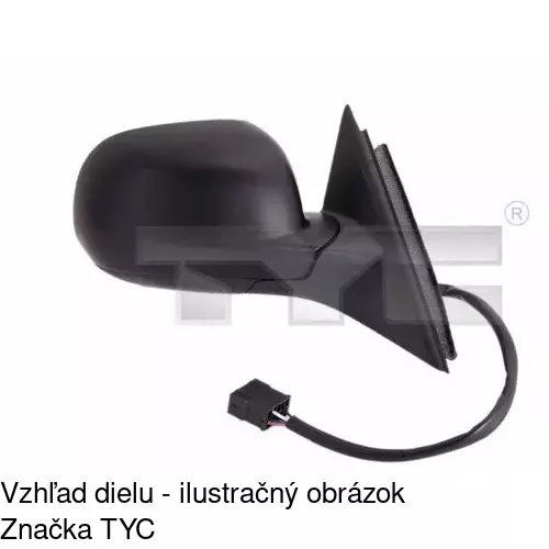 Sklo vonkajšieho zrkadla s držiakom 9548555M /POLCAR/ - obr. 4