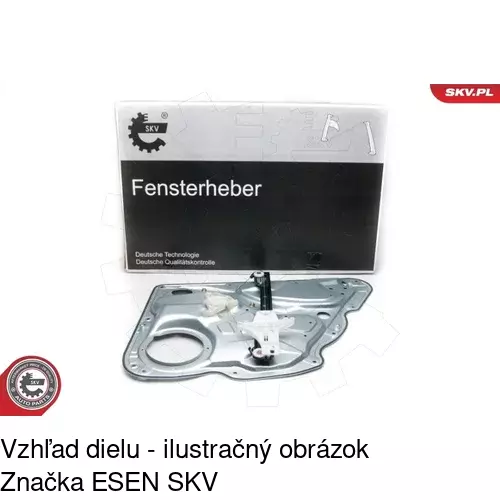 Mechanizmus sťahovania okna elektrický bez motora 9555PSG3 /POLCAR/ - obr. 4