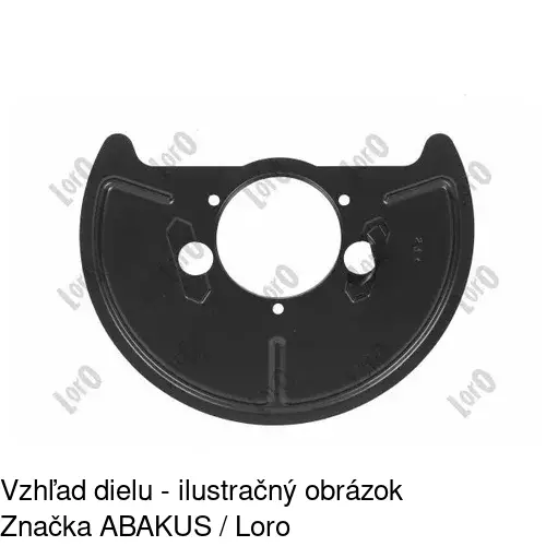 Brzdovy štít 9566OT-2 /POLCAR/ - obr. 1