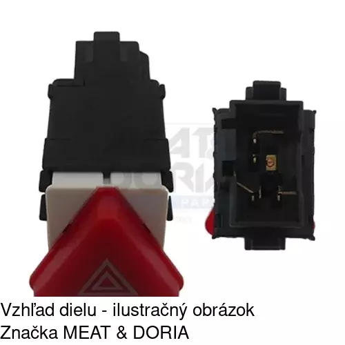 Spínač núdzových svetiel 9568P-30 /POLCAR/ - obr. 2
