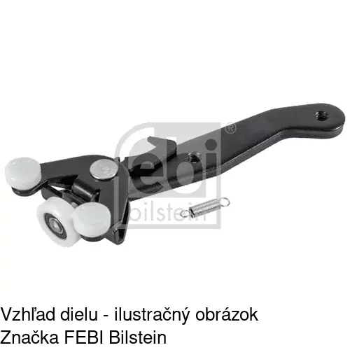 Vozík - kolieska pant posuvných dverí 9568Z-73 /POLCAR/ - obr. 2