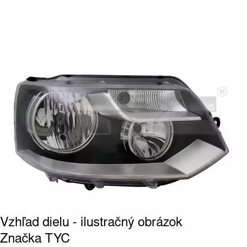 Hlavný reflektor 956910-U /POLCAR/ - obr. 1