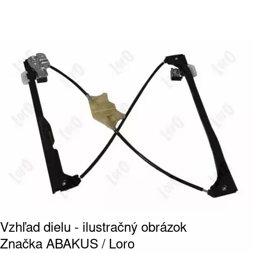 Mechanizmus sťahovania okna elektrický bez motora 9575PSG1 /POLCAR/ - obr. 4