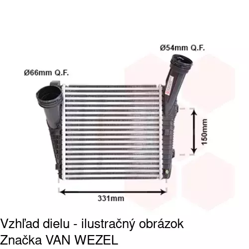 Chladiče vzduchu (Intercoolery) 9580J8-4 /POLCAR/ - obr. 3