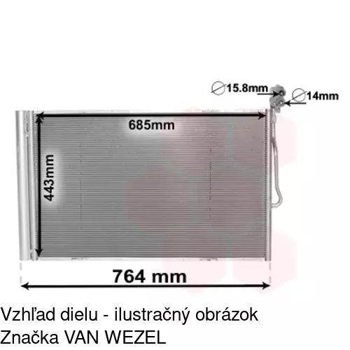 Chladiče klimatizácie 9582K81X /POLCAR/ - obr. 2