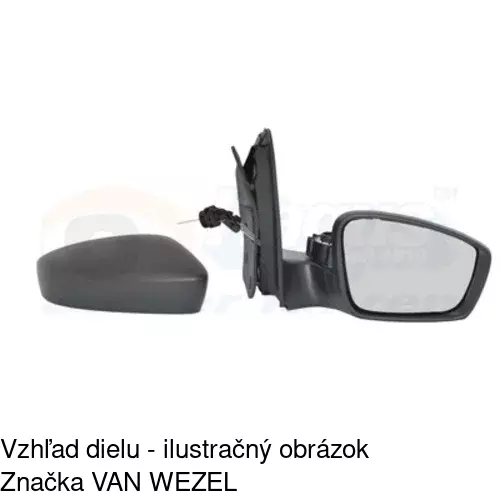 Rám vonkajšieho zrkadla 95A155TM /POLCAR/ - obr. 5