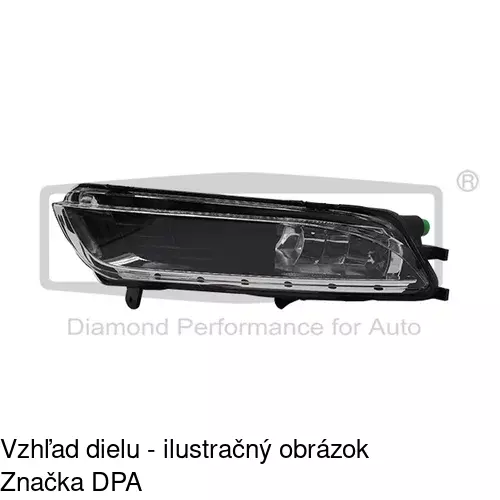 Hmlové svetlo - predné POLCAR 95G129-E