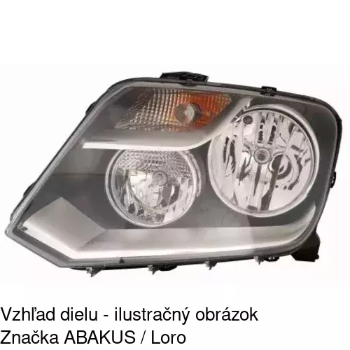 Hlavný reflektor 95P109-E /POLCAR/ - obr. 1