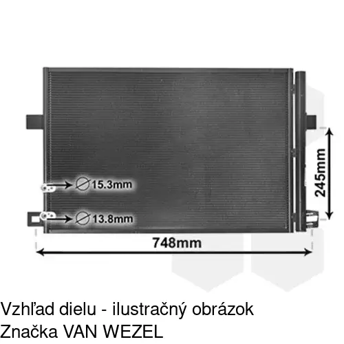 Chladiče klimatizácie 95P1K8C1 /POLCAR/ - obr. 2