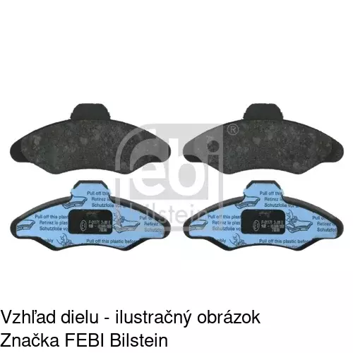 Brzdové dosky S70-0009 /POLCAR/ - obr. 4