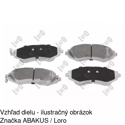 Brzdové dosky S70-0077 /POLCAR/ - obr. 4
