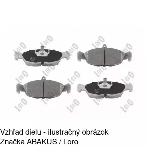 Brzdové dosky S70-0114 /POLCAR/ - obr. 1