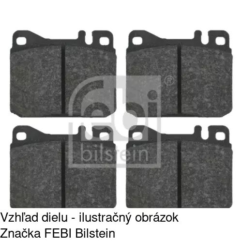 Brzdové dosky S70-0171 /POLCAR/ - obr. 4