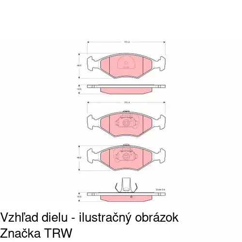 Brzdové dosky POLCAR S70-0230