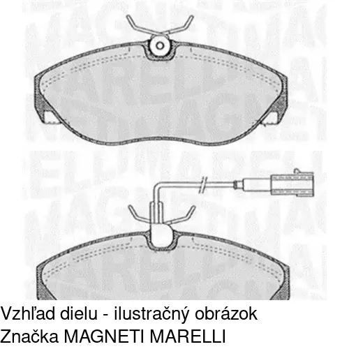 Brzdové dosky S70-0243 /POLCAR/ - obr. 1