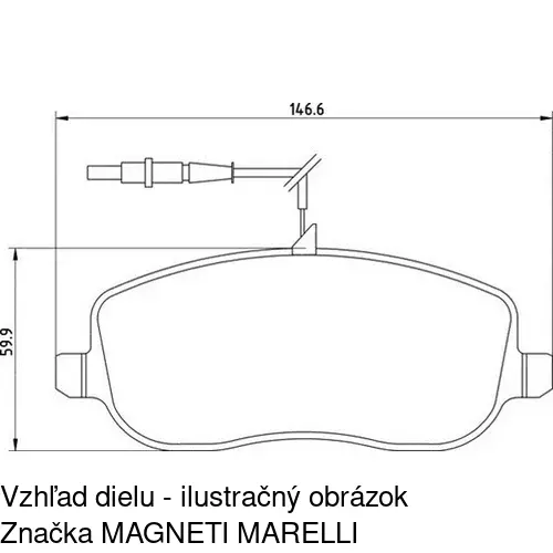 Brzdové dosky S70-0250 /POLCAR/ - obr. 5