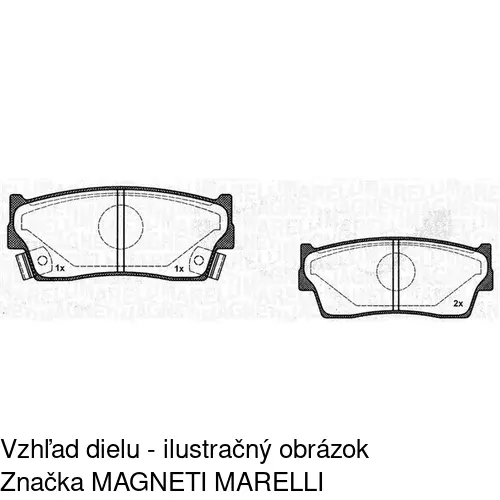 Brzdové dosky S70-0262 /POLCAR/ - obr. 5