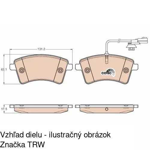 Brzdové dosky POLCAR S70-0272