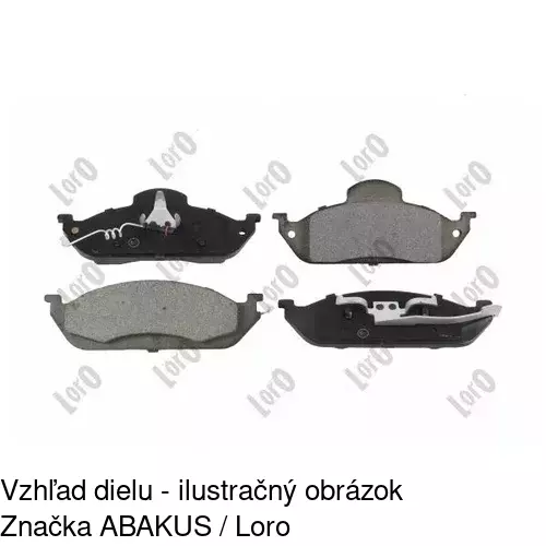 Brzdové dosky S70-0298 /POLCAR/ - obr. 4