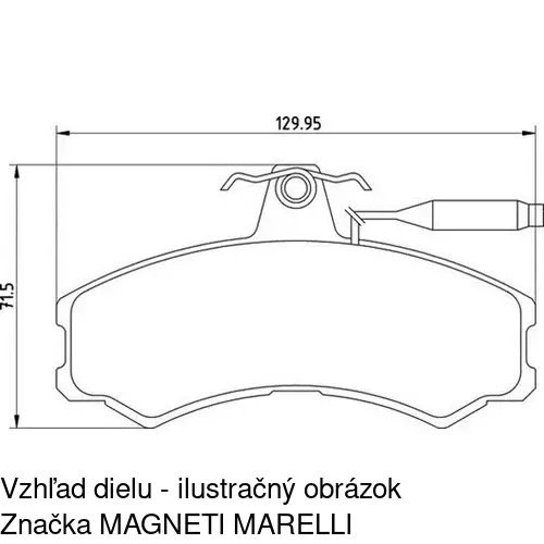 Brzdové dosky S70-0334 /POLCAR/ - obr. 5