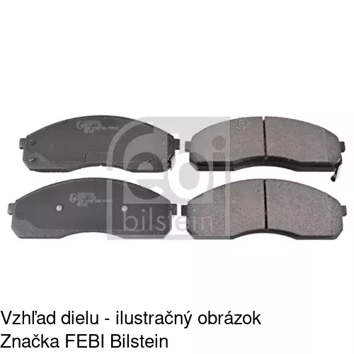 Brzdové dosky S70-0382 /POLCAR/ - obr. 2