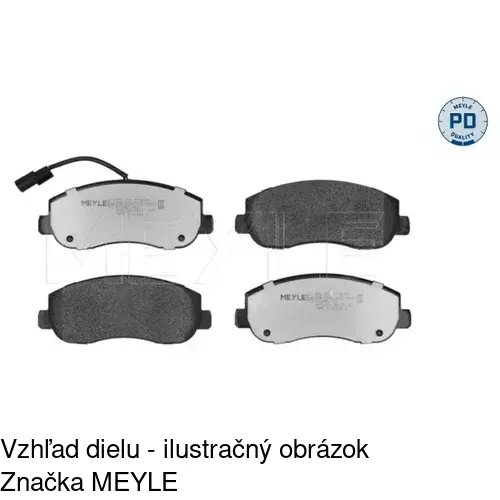 Brzdové dosky S70-0387 /POLCAR/ - obr. 1