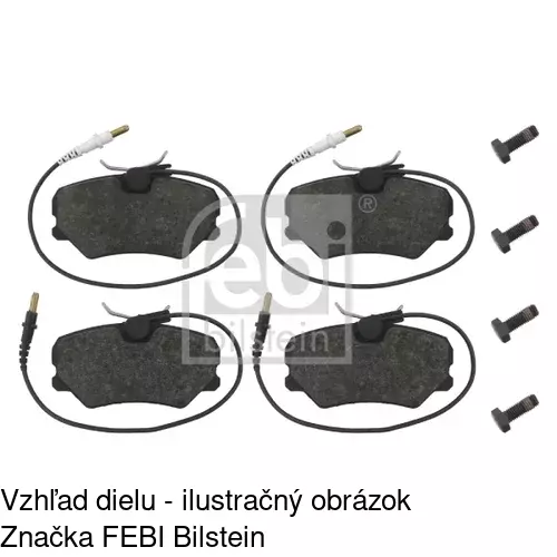 Brzdové dosky S70-0395 /POLCAR/ - obr. 2