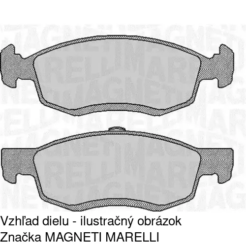 Brzdové dosky S70-0413 /POLCAR/ - obr. 1