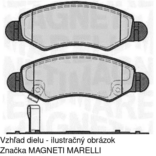 Brzdové dosky S70-0422 /POLCAR/ - obr. 5